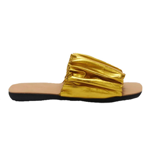 Gold slide | Finds - Luxe designerkleding, schoenen en accessoires voor ...