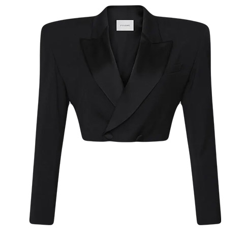 Cropped tux blazer black | Finds - Luxe designerkleding, schoenen en ...