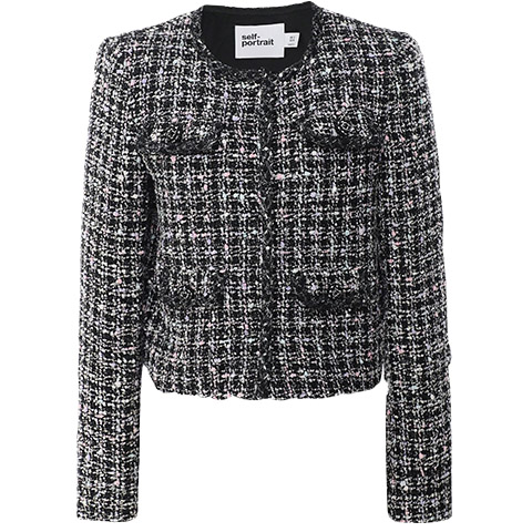 Black boucle jacket | Finds - Luxe designerkleding, schoenen en ...