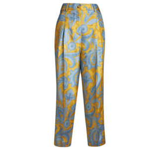 Etro - silk trousers yellow blue - online bestellen en kopen