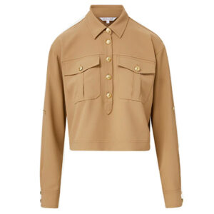 Veronica Beard - Colvin top khaki - online bestellen en kopen