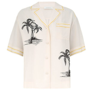 Zimmermann - shirt sleeved shirt cream palm - online bestellen en kopen