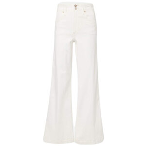 Frame - The seamed wide trouser white - online bestellen en kopen