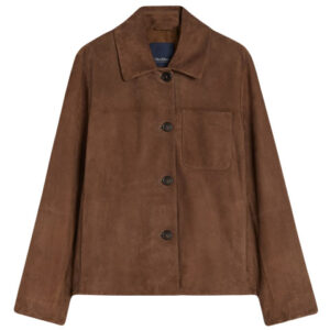 Max Mara - Cloe suede jacket dark brown - online bestellen en kopen
