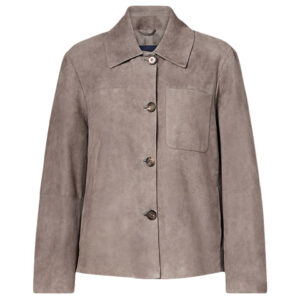 Max Mara - Cloe suede jacket dark grey - online bestellen en kopen